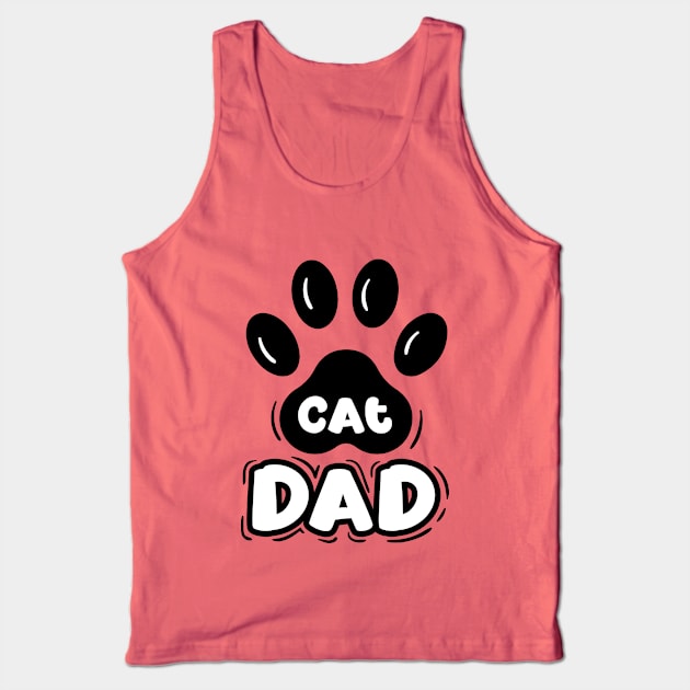 Cat Dad shirt Tank Top by zebra13